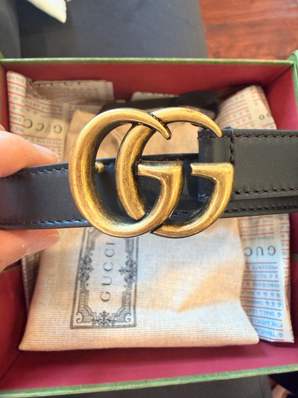 Gucci GG Marmont thin belt